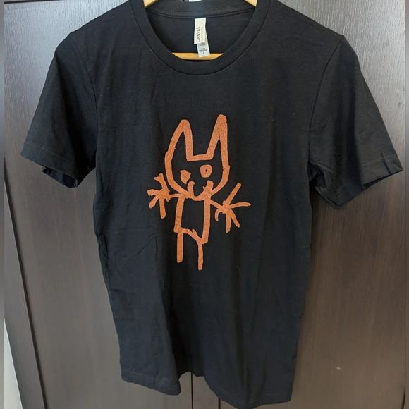 Men's Black Hare Premium Hand Printed Graphic T Shirts - BNWOT size Small - Picture 6 of 7